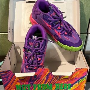 Puma Kids Sneakers - Purple and Green